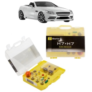 Kit trusa Set becuri H7 compatibila cu MERCEDES-BENZ SLK (R172) din 2011-2015, bec far, semnalizare , pozitie, iluminare numar, frana, plafoniera, stop frana