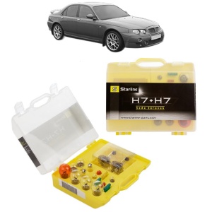 Kit trusa Set becuri H7 compatibila cu MG ZT din 2001-2005, bec far, semnalizare , pozitie, iluminare numar, frana, plafoniera, stop frana