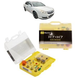 Kit trusa Set becuri H7 compatibila cu OPEL VECTRA C (Z02) din 2002-2009, bec far, semnalizare , pozitie, iluminare numar, frana, plafoniera, stop frana