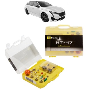Kit trusa Set becuri H7 compatibila cu PEUGEOT 308 SW III (FC_, FJ_, FR_, F4_, FN_) din 2021-2025, bec far, semnalizare , pozitie, iluminare numar, frana, plafoniera, stop frana