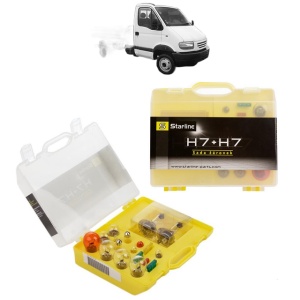 Kit trusa Set becuri H7 compatibila cu RENAULT TRUCKS MASCOTT Platform/Chassis din 1999-2010, bec far, semnalizare , pozitie, iluminare numar, frana, plafoniera, stop frana