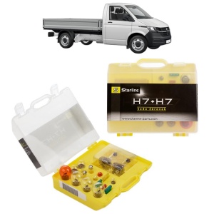 Kit trusa Set becuri H7 compatibila cu Volkswagen CRAFTER Platform/Chassis (SZ_) din 2016-2024, bec far, semnalizare , pozitie, iluminare numar, frana, plafoniera, stop frana