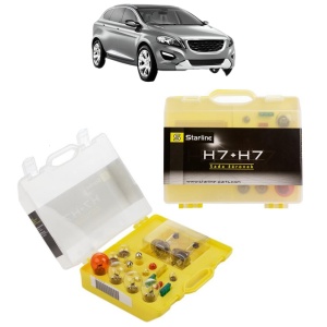 Kit trusa Set becuri H7 compatibila cu VOLVO XC60 I SUV (156) din 2008-2017, bec far, semnalizare , pozitie, iluminare numar, frana, plafoniera, stop frana