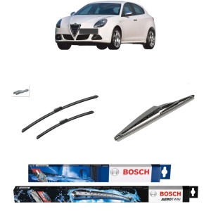 Set 3 stergatoare ALFA ROMEO GIULIETTA (940_) din 2010-2020, Bosch Aerotwin, din cauciuc siliconat rezistent