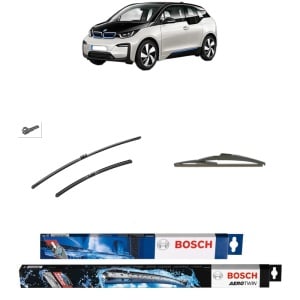 Set 3 stergatoare BMW i3 (I01) din 2013-2017, Bosch Aerotwin, din cauciuc siliconat rezistent