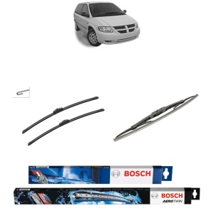 Set 3 stergatoare CHRYSLER VOYAGER / GRAND VOYAGER IV (RG) din 2000-2008, Bosch Aerotwin Retrofit, din cauciuc siliconat rezistent