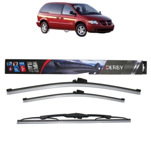 Set 3 stergatoare DODGE CARAVAN (RG_) din 2000-2007, Derby, din cauciuc siliconat rezistent