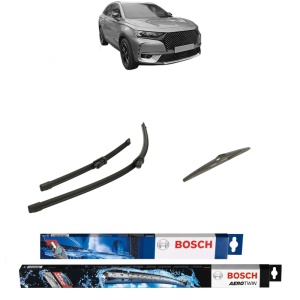 Set 3 stergatoare DS DS 7 Crossback (J4_, JR_, JC_) din 2017-2022, Bosch Aerotwin, din cauciuc siliconat rezistent