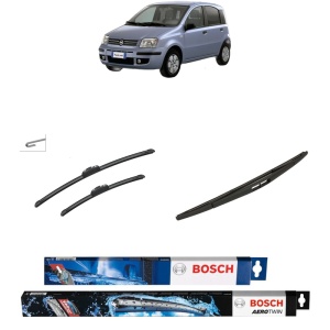 Set 3 stergatoare FIAT PANDA (169_) din 2003-2013, Bosch Aerotwin Retrofit, din cauciuc siliconat rezistent