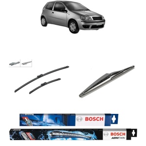 Set 3 stergatoare FIAT PUNTO (188_) din 1999-2012, Bosch Aerotwin Multi, din cauciuc siliconat rezistent
