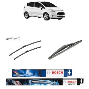 Set 3 stergatoare FORD B-MAX Van (JK) din 2012-2015, Bosch Aerotwin, din cauciuc siliconat rezistent