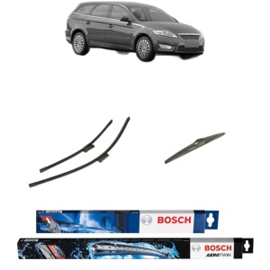 Set 3 stergatoare FORD MONDEO IV Turnier (BA7) din 2007-2015, Bosch Aerotwin, din cauciuc siliconat rezistent