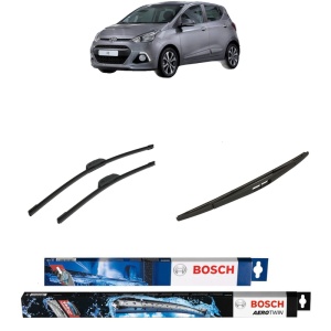 Set 3 stergatoare HYUNDAI i10 II (BA, IA) din 2013-2019, Bosch Aerotwin Retrofit, din cauciuc siliconat rezistent