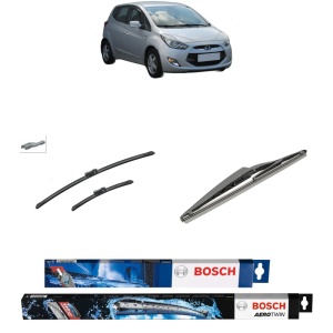 Set 3 stergatoare HYUNDAI ix20 (JC) din 2010-2019, Bosch Aerotwin, din cauciuc siliconat rezistent
