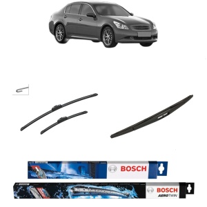Set 3 stergatoare INFINITI G Saloon din 2002-2013, Bosch Aerotwin Retrofit, din cauciuc siliconat rezistent