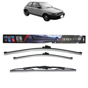 Set 3 stergatoare MAZDA 323 C IV (BG) din 1989-1994, Derby, din cauciuc siliconat rezistent