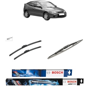 Set 3 stergatoare MAZDA 323 C V (BA) din 1994-1998, Bosch Aerotwin Retrofit, din cauciuc siliconat rezistent