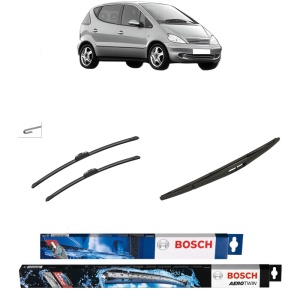 Set 3 stergatoare MERCEDES-BENZ A-CLASS (W168) din 1997-2004, Bosch Aerotwin Retrofit, din cauciuc siliconat rezistent