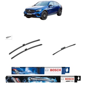 Set 3 stergatoare MERCEDES-BENZ GLC Coupe (C253) din 2016-2023, Bosch Aerotwin, din cauciuc siliconat rezistent