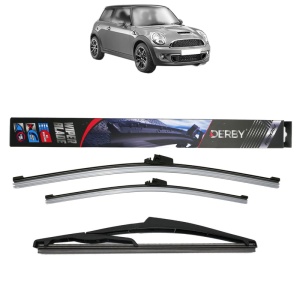 Set 3 stergatoare MINI MINI (R56) din 2006-2013, Derby, din cauciuc siliconat rezistent