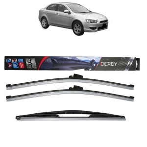 Set 3 stergatoare MITSUBISHI LANCER VIII (CY_A, CZ_A) din 2007-2015, Derby, din cauciuc siliconat rezistent