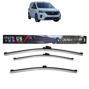 Set 3 stergatoare NISSAN TOWNSTAR MPV (XFK) din 2021-2022, Derby, din cauciuc siliconat rezistent