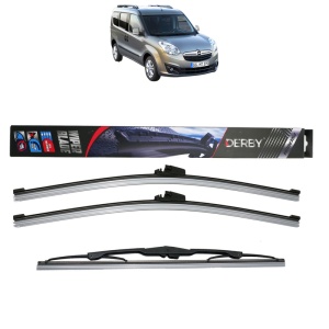 Set 3 stergatoare OPEL COMBO Tour (X12) din 2012-2016, Derby, din cauciuc siliconat rezistent
