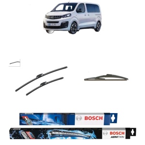 Set 3 stergatoare OPEL VIVARO C Van (K0) din 2019-2025, Bosch Aerotwin, din cauciuc siliconat rezistent