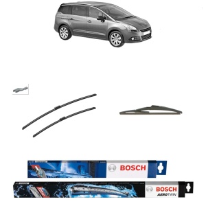 Set 3 stergatoare PEUGEOT 5008 (0U_, 0E_) din 2009-2017, Bosch Aerotwin, din cauciuc siliconat rezistent