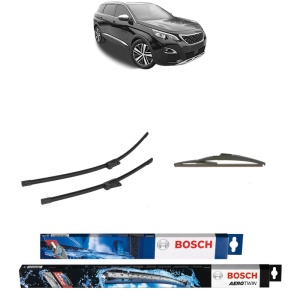 Set 3 stergatoare PEUGEOT 508 SW II (FC_, FJ_, F4_) din 2018-2021, Bosch Aerotwin, din cauciuc siliconat rezistent