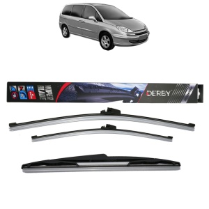 Set 3 stergatoare PEUGEOT 807 Van (EB_) din 2004-2010, Derby, din cauciuc siliconat rezistent