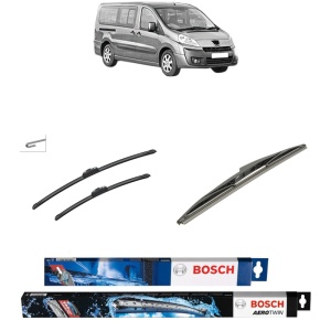 Set 3 stergatoare PEUGEOT EXPERT TEPEE (VF3X_) din 2007-2016, Bosch Aerotwin Retrofit, din cauciuc siliconat rezistent