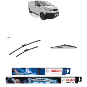 Set 3 stergatoare PEUGEOT EXPERT Van (V_) din 2016-2025, Bosch Aerotwin, din cauciuc siliconat rezistent