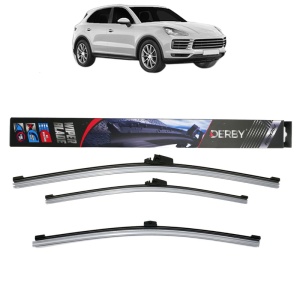 Set 3 stergatoare PORSCHE CAYENNE (9YA) din 2017-2021, Derby, din cauciuc siliconat rezistent