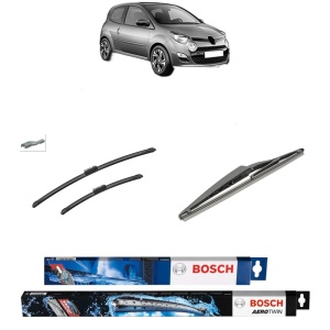 Set 3 stergatoare RENAULT TWINGO II (CN0_) din 2007-2014, Bosch Aerotwin, din cauciuc siliconat rezistent