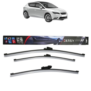 Set 3 stergatoare SEAT LEON (5F1) din 2012-2020, Derby, din cauciuc siliconat rezistent