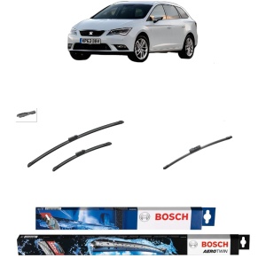 Set 3 stergatoare SEAT LEON ST Estate Van (5F8) din 2014-2020, Bosch Aerotwin, din cauciuc siliconat rezistent