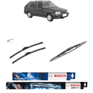 Set 3 stergatoare SKODA FELICIA I Estate (6U5) din 1995-1998, Bosch Aerotwin Retrofit, din cauciuc siliconat rezistent