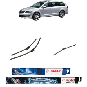 Set 3 stergatoare SKODA OCTAVIA III Combi (5E5, 5E6) din 2012-2020, Bosch Aerotwin, din cauciuc siliconat rezistent