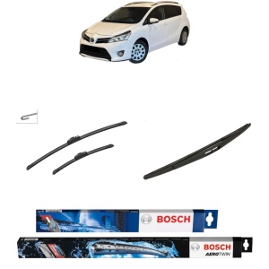 Set 3 stergatoare TOYOTA VERSO (_R2_) din 2009-2018, Bosch Aerotwin Retrofit, din cauciuc siliconat rezistent