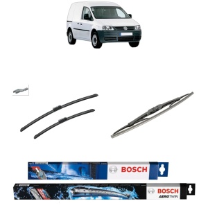 Set 3 stergatoare VOLKSWAGEN CADDY III MPV (2KB, 2KJ, 2CB, 2CJ) din 2004-2015, Bosch Aerotwin, din cauciuc siliconat rezistent