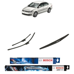 Set 3 stergatoare VOLKSWAGEN POLO V Saloon (602, 604, 612, 614) din 2010-2022, Bosch Aerotwin, din cauciuc siliconat rezistent