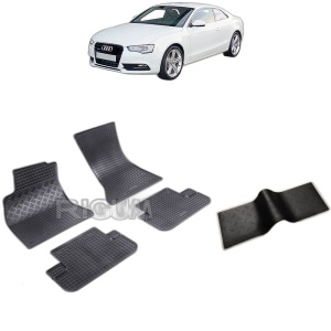 Set 5 covorase auto AUDI A5 8T3 din 01.2008 - 09.2016, cu covoras tunel median, Caroserie COUPE