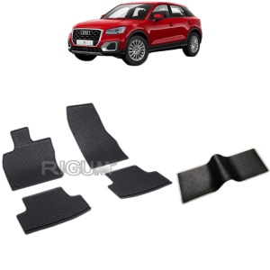 Set 5 covorase auto AUDI Q2 din 10.2016 - 2026, cu covoras tunel median, Caroserie SUV