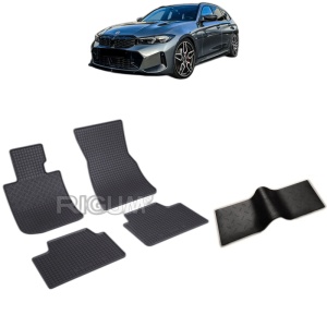 Set 5 covorase auto BMW SERIA 3 G21 TOURING PHEV din 07.2019 - 2026, cu covoras tunel median, Caroserie COMBI