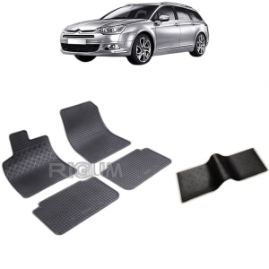 Set 5 covorase auto CITROEN C5 I din 2000 - 2008, cu covoras tunel median, Caroserie COMBI