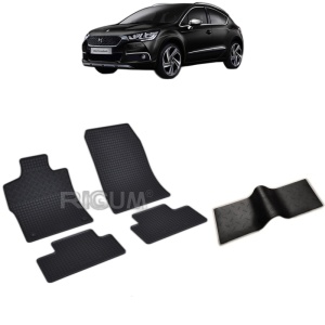 Set 5 covorase auto CITROEN DS4 din 11.2021 - 2026, cu covoras tunel median, Caroserie HATCHBACK