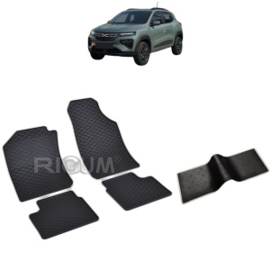 Set 5 covorase auto DACIA SPRING FACELIFT FABRICATIE 2024 - 2026, cu covoras tunel median, Caroserie SUV