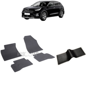 Set 5 covorase auto KIA NIRO PHEV din 08.2016 - 2026, cu covoras tunel median, Caroserie SUV