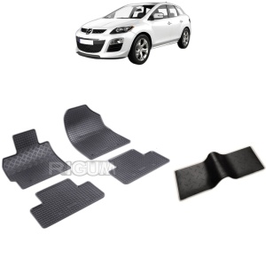 Set 5 covorase auto MAZDA CX -7 din 07.2007 - 08.2012, cu covoras tunel median, Caroserie SUV BENZINA